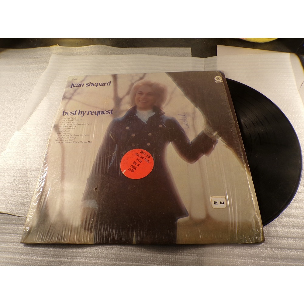 Jean Shepard Best By Request Vinyl LP Record Capitol ST-441 Country Music 12"